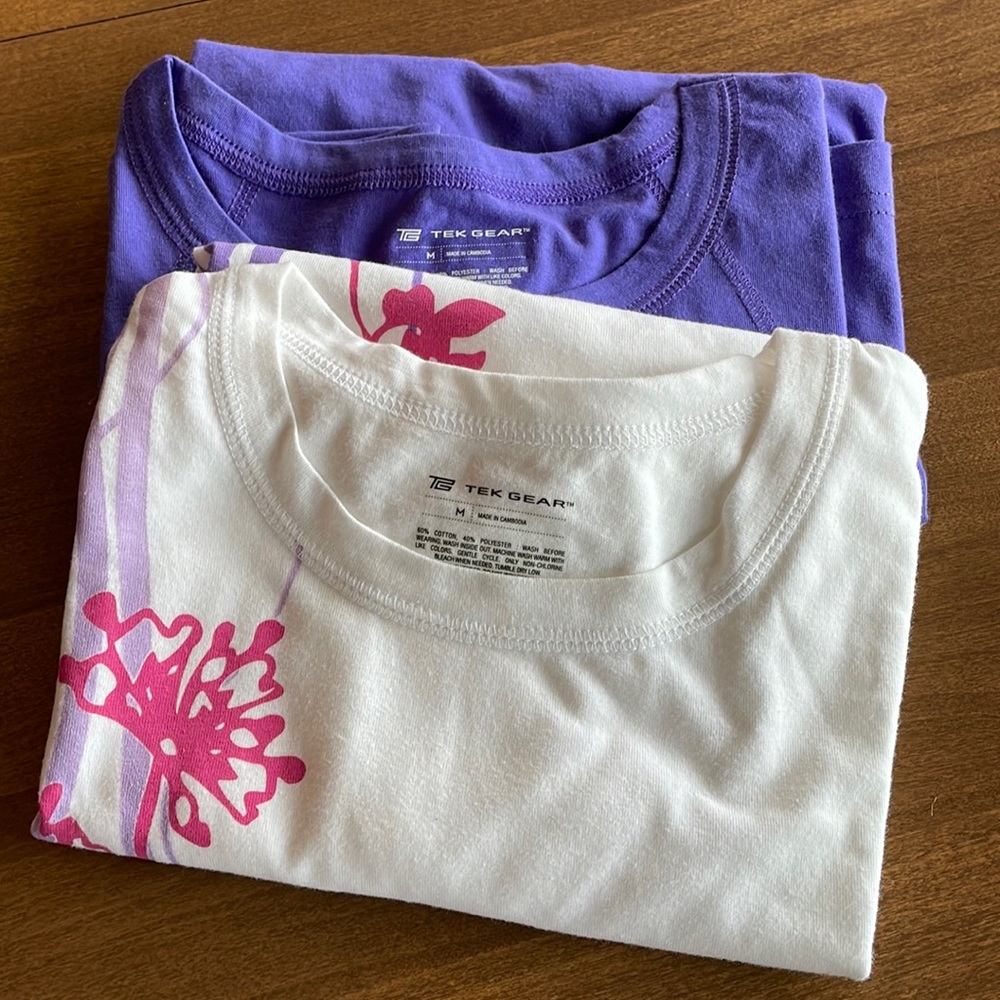 Tek Gear Workout Tees (2)